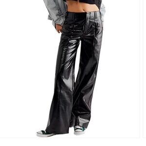 Free People star crossed lover vegan leather pants